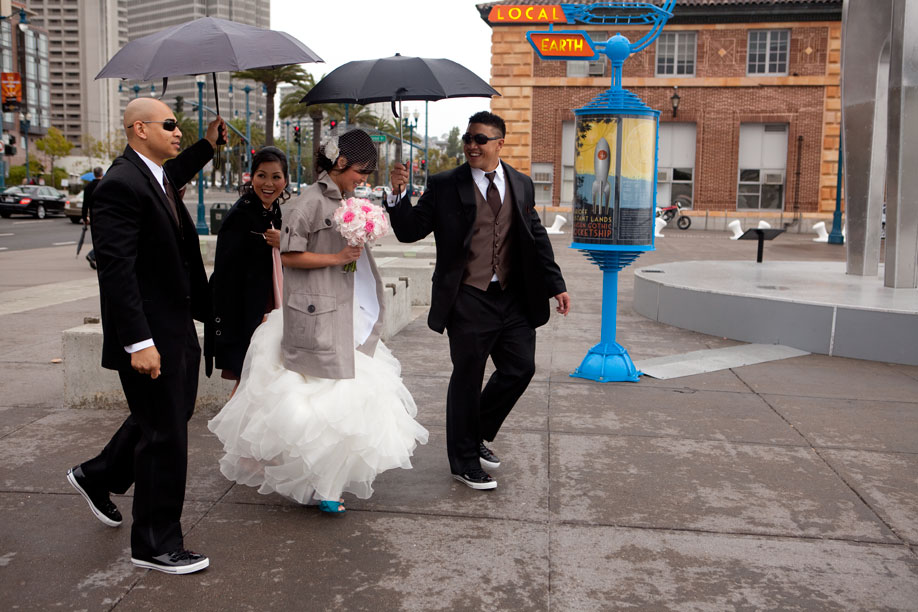 Corey Helping With The Umbrella