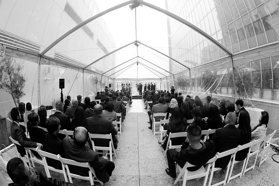 Fisheye View of the Ceremony