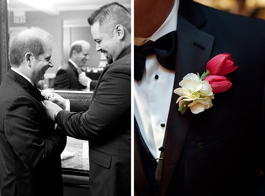 Groom Getting Ready