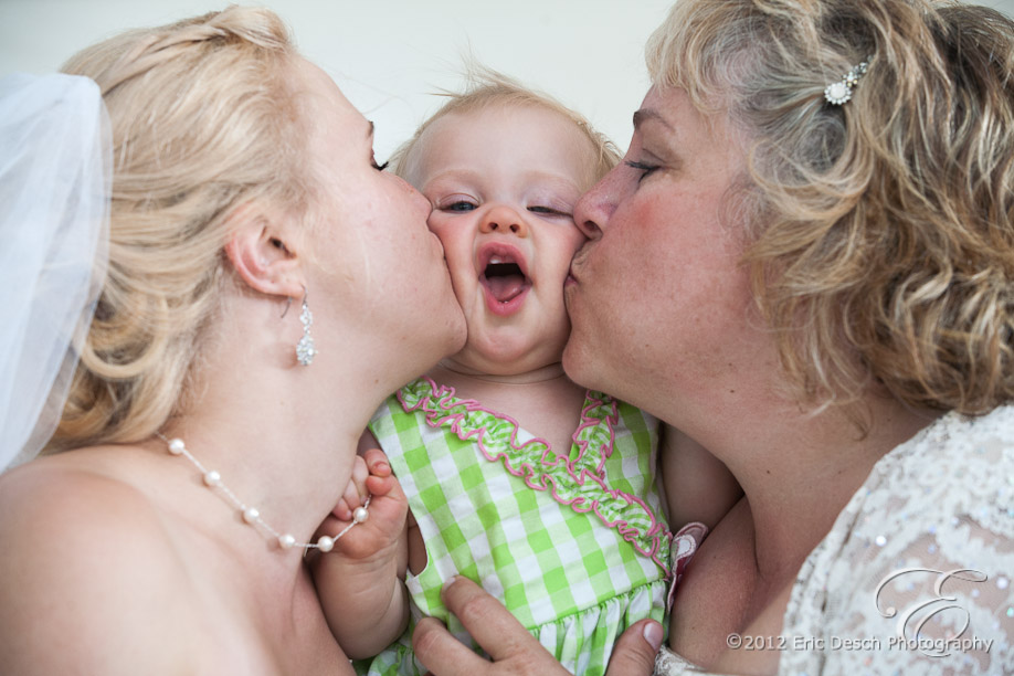 Bride and Mother Of The Bride Smash Kiss