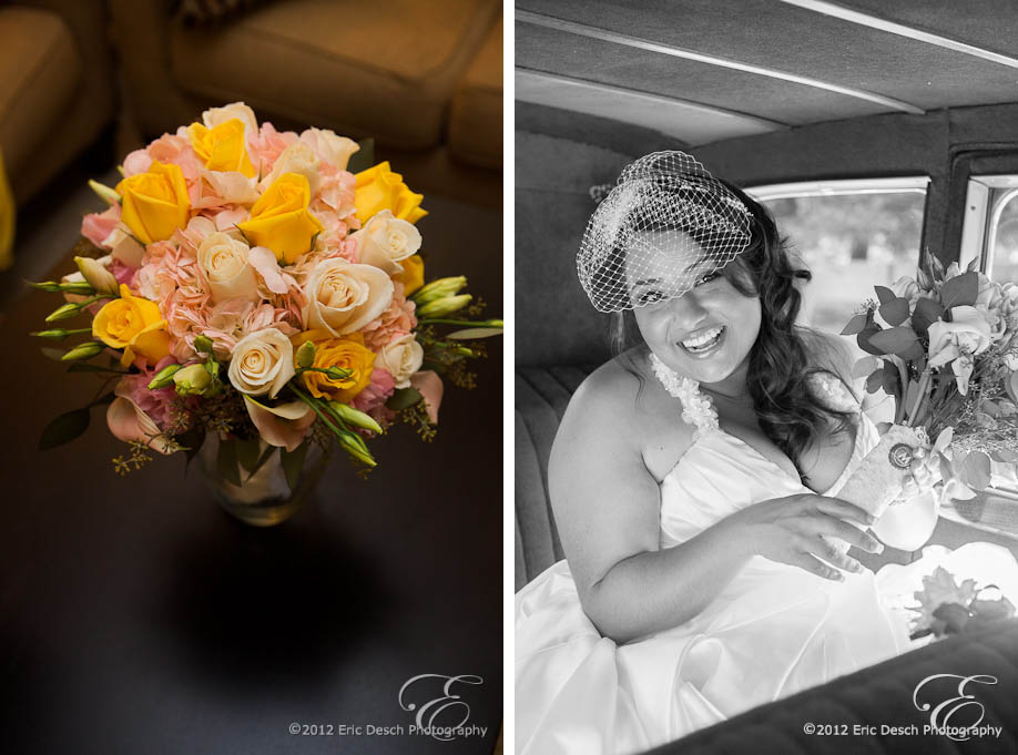 Bouquet and Ride to Ceremony