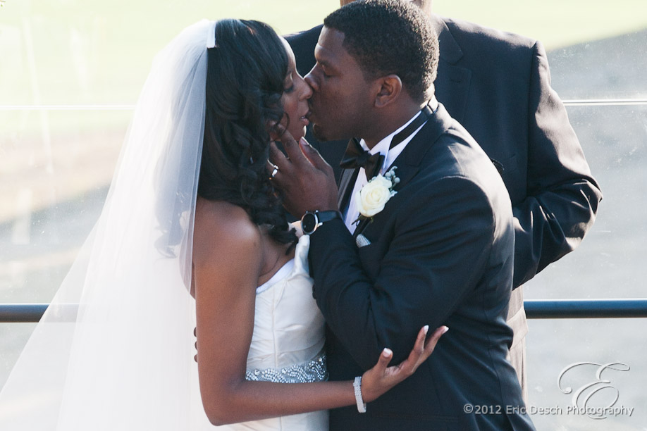 First Kiss as Man and Wife
