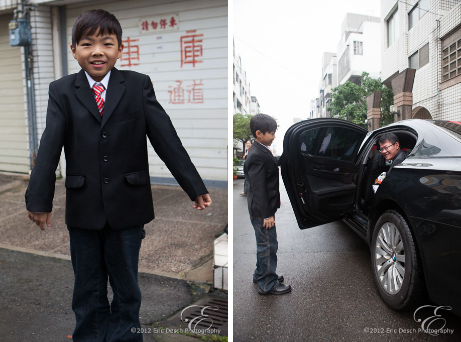 Boy Greets Groom