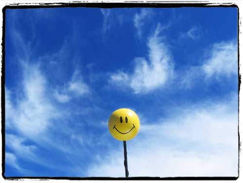 Smiley Face Antenna Ball